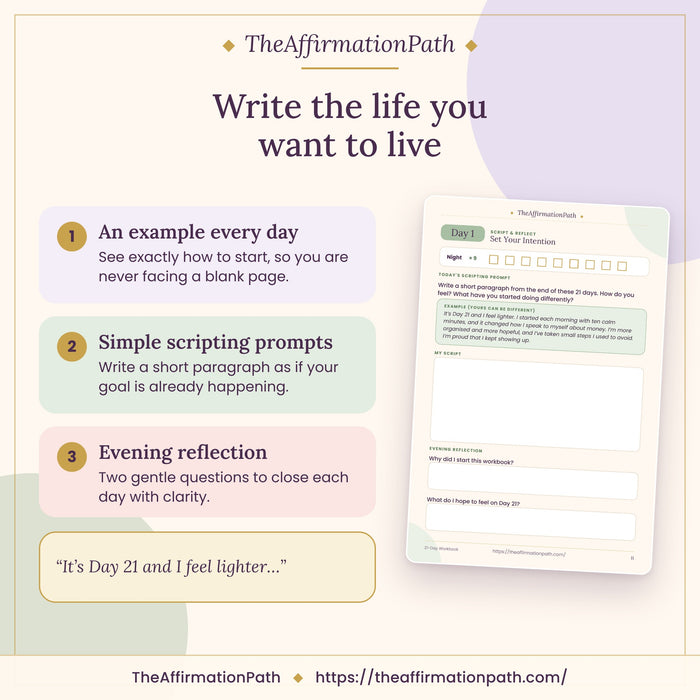 21-Day Money & Dream Life Manifestation Workbook: write the life you want to live with daily scripting prompts