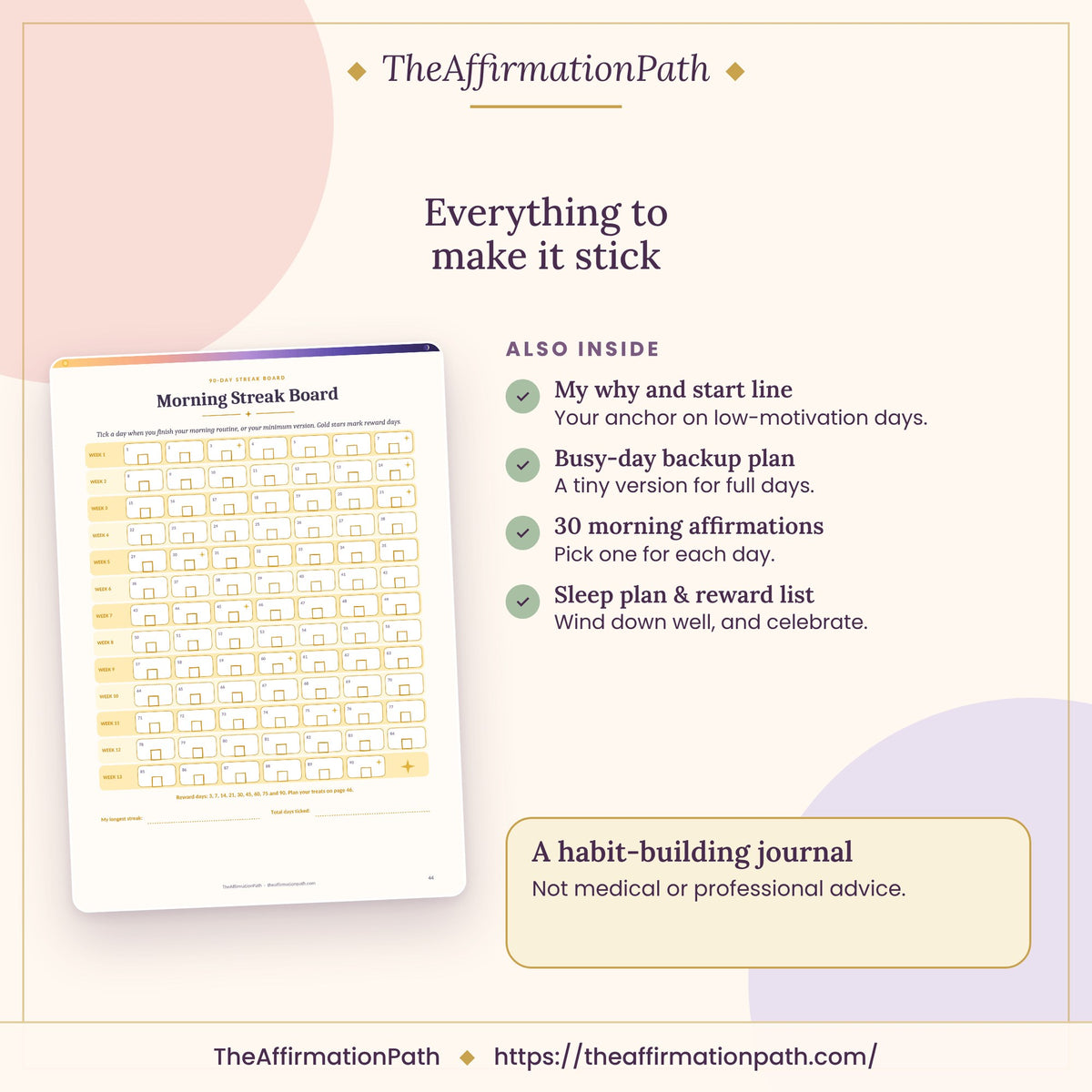 Inside the 90-Day Routine Tracker: Everything to make it stick